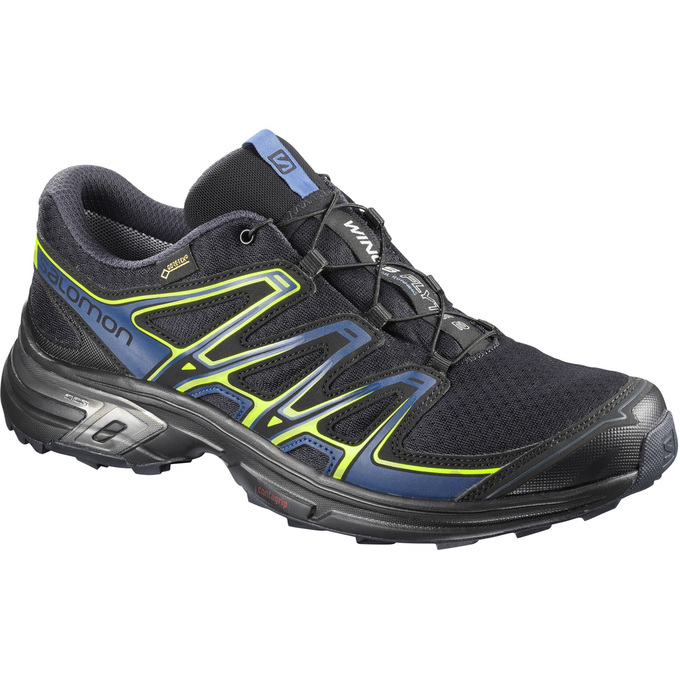 Salomon Singapore Mens Trail Running Shoes - WINGS FLYTE 2 GTX® Black | 59107-THWL